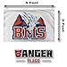Banger - White BMS Blue Mountain State University Mountain Goats College School Logo Funny College Dorm Flag Banner Tapestry Poster Meme 3x5 Feet Thad Castle Alex Moran