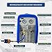 P PBAUTOS 1HP Dual Cylinder Refrigerant Recovery Machine, 110V-120V 60Hz Portable Oil-less Freon Recycling Unit for Both Liquid and Vapor Refrigerant, for Automotive A/C System, Household HVAC System