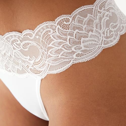 Image of Maidenform Women's Underwear Thongs Pack, 3-Pack, Thong Lace Underwear Women Pack, Sexy Wedding Lace Panties for Women