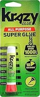 Krazy Glue KG58548R All-Purpose 0.07 Oz Super Glue Tube; Great for Everyday Household Repairs; Forms an Extra-Strong Bond on Wood, Rubber, Glass, Metal, Plastic and Ceramic