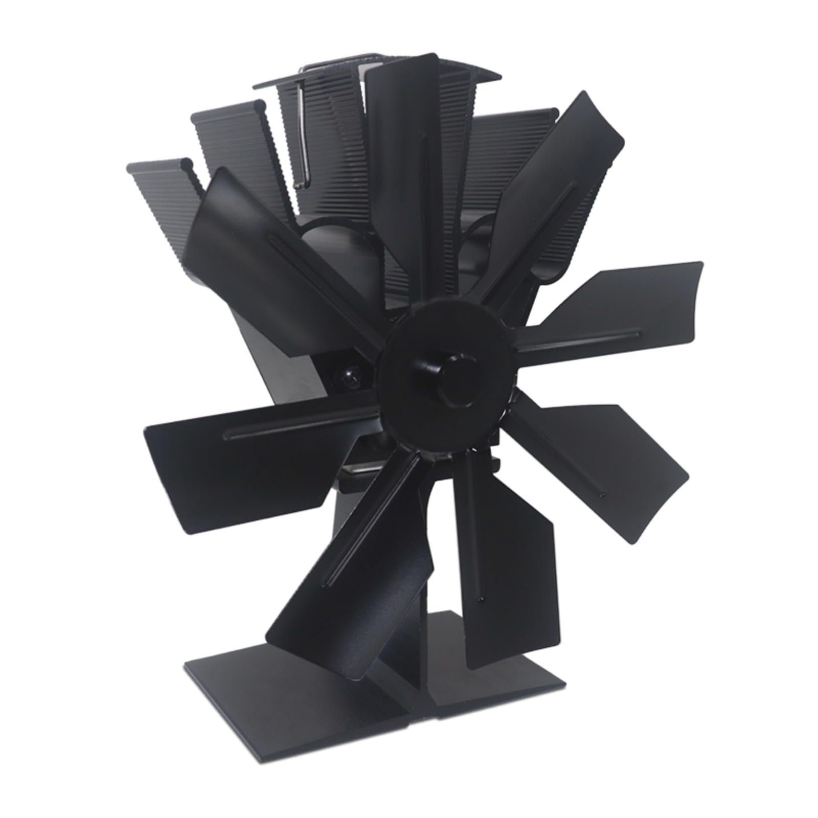 Buxuaaaa Coal/Black Heat Started Firepit Fan 8 Drill Upgraded Flue Plan Converts Warm Power To 210Cfm Air Distribution Heat Powered Stove Fan