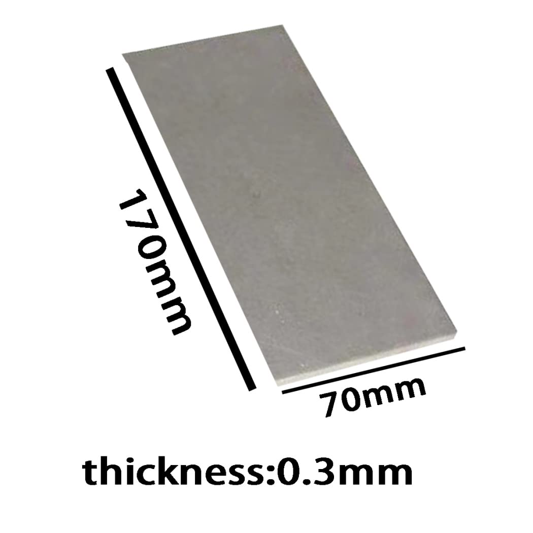 Reines Wolframblech Plattenblockfolie Wissenschaftliche Forschung und Experimente,Länge 170mm Breite 70mm,Thickness 0.3mm