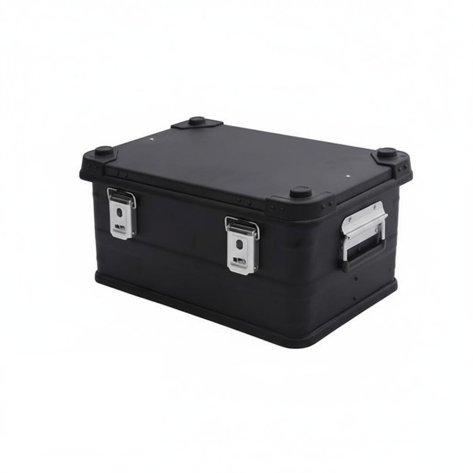 Aluminium Aufbewahrungskoffer Werkzeugkiste Transportbox Laderaumkiste mit Doppelverschluss Und Griffen aus Aluminiumlegierung für Camping Auto Outdoor Reisen Werkstatt, Weiß, size to 4