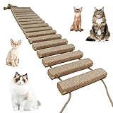 Matériaux de qualité supérieure pour la sécurité et le confort : fabriquée en bois robuste et en corde de chanvre résistante, l'échelle pour chat combine stabilité et aspect naturel. La surface en bois lisse empêche les éclats, tandis que la corde en sisal est non seulement durable, mais sert également de surface à griffer. Cela garantit une expérience d'escalade sûre et confortable pour votre chat.