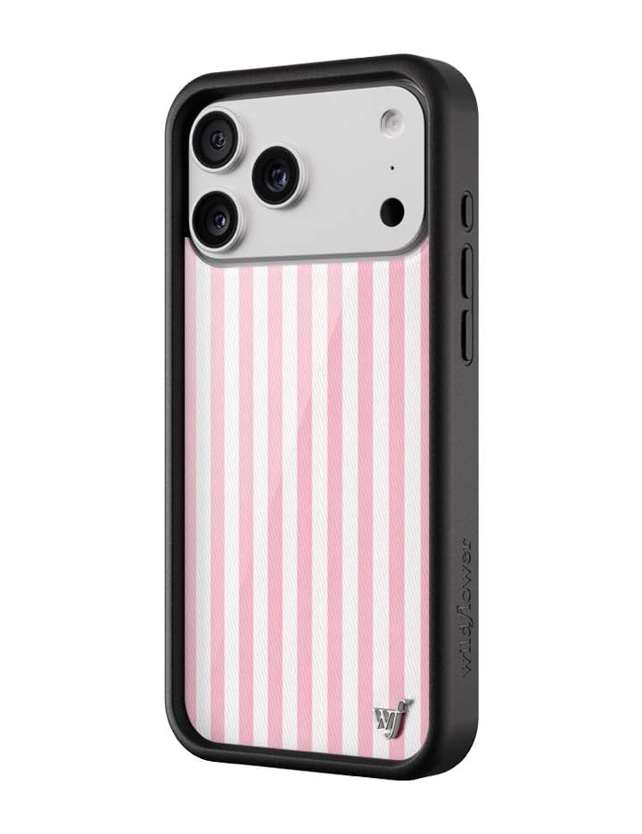 Image of Wildflower Cases - iPhone 17 Pro Max Compatible - Pink Stripes