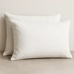 2 Fronhas de Travesseiro Avulsas Malha Lisa 100% Algodão (Branco)