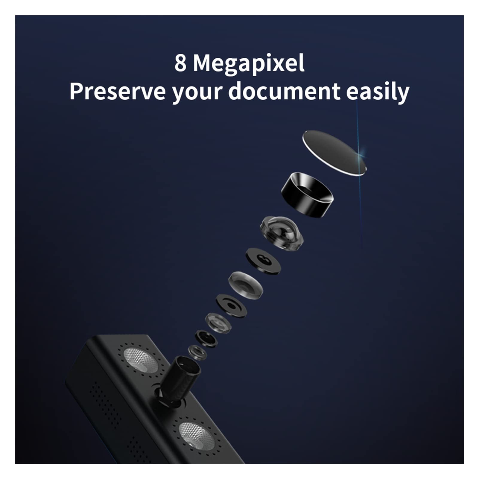 Scanner per documenti, 800 A3 Pro portatile 8 mega-pixel USB Scanner for fotocamera for documenti for l'insegnamento della scuola di ufficio OCR. Funzione Cattura Dimensione