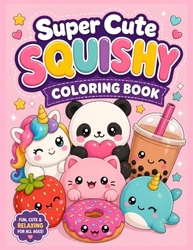 Super Cute Squishy Coloring Book for Kids image 2