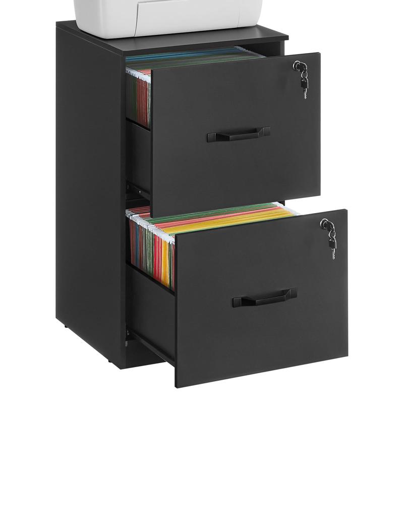 Amazon.com: VASAGLE 2 Drawers File Cabinet with Lock, Printer