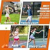 LPZMPZ Tennis Trainer Tennis Alleine Spielen Trainer Baseboard Set mit 3 Rebound Ball, Tennis Übungsgerät, Autodidaktische Tennis-Trainer Set, für Spieler Anfänger