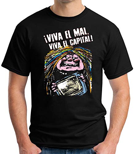 Desconocido 35mm - Camiseta Hombre Camiseta Hombre - La Bruja Averia - Viva el Mal Viva el Capital -...