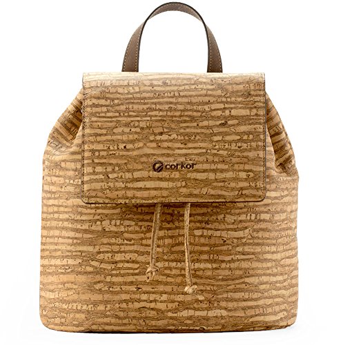 Corkor Bolso Mochila para Mujer Casual Vegana de Corcho