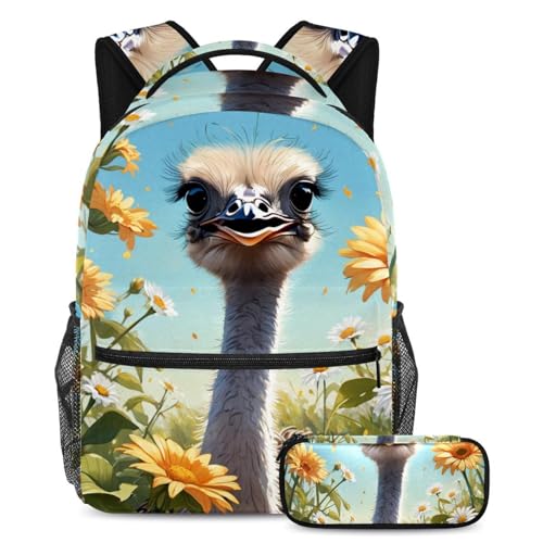 Sac à dos daypack avec trousse pour le collège et les sorties de weekend
