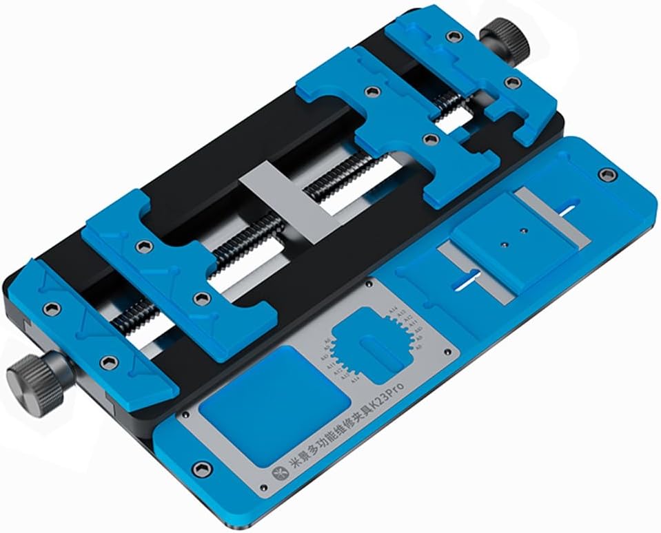 Multifunctional PCB Fixing Holder IC Chip Maintenance Fixture Professional Circuit Board Repair Dual Axis High-Temperature Resistant Positioning Table for Phone Repair