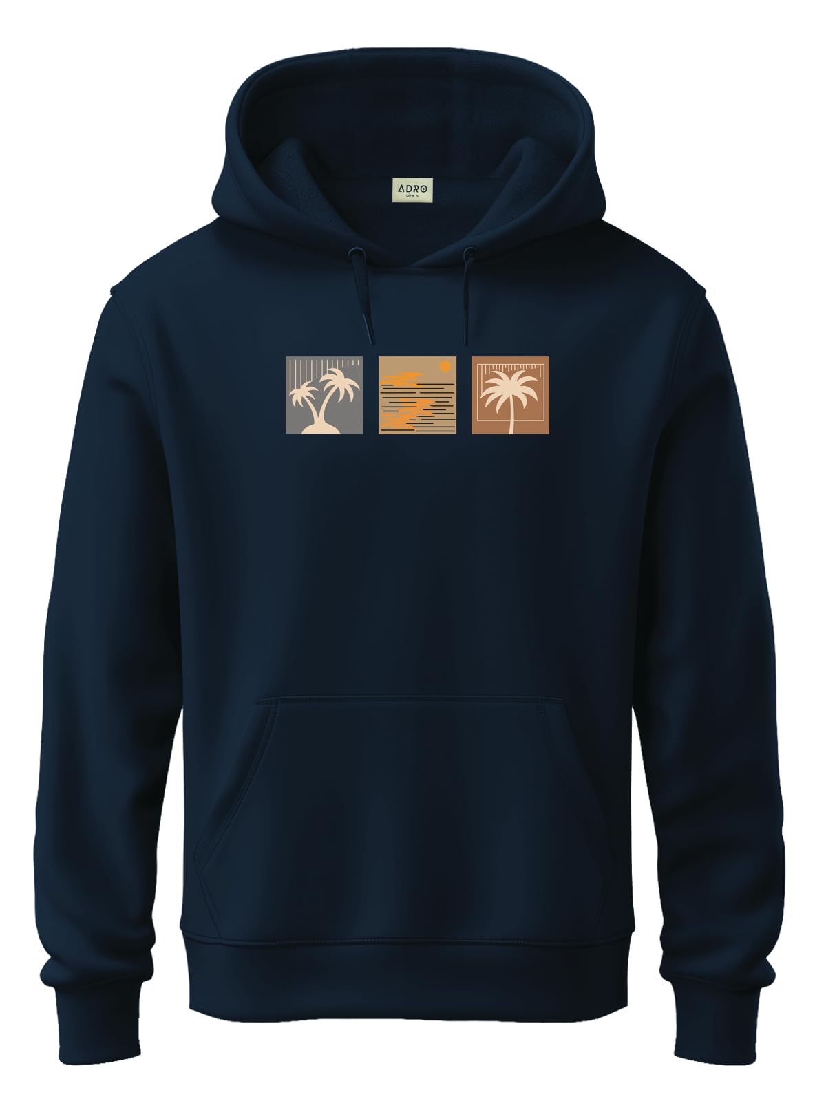 adro Printed Hoodie for Men | Regular Fit 320 GSM Mens Cotton Hoody | Mens Hoodies/Sweatshirt | Soft Brushed Fleece Fabric-picture-22