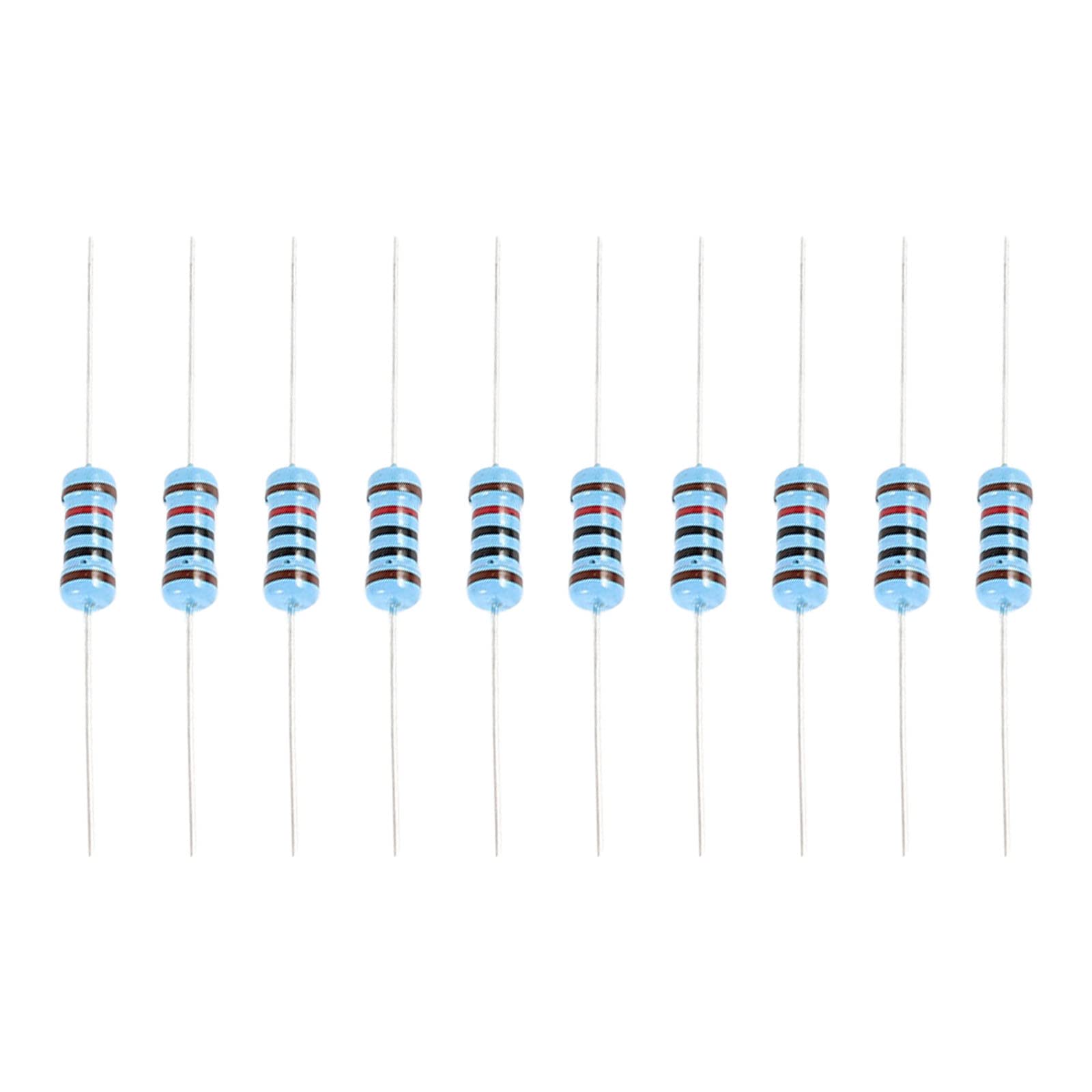 YOKIVE 30 PCS Metal Film Resistor, Resistors Assortment Kit with 1W 1% Tolerance 120 Ohm, Flameproof, Axial Lead, Good for DIY Electronic Projects