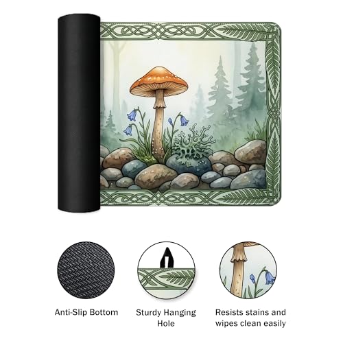 Housse pour cuisinière électrique protège plaque motif champignon fleurs - 8