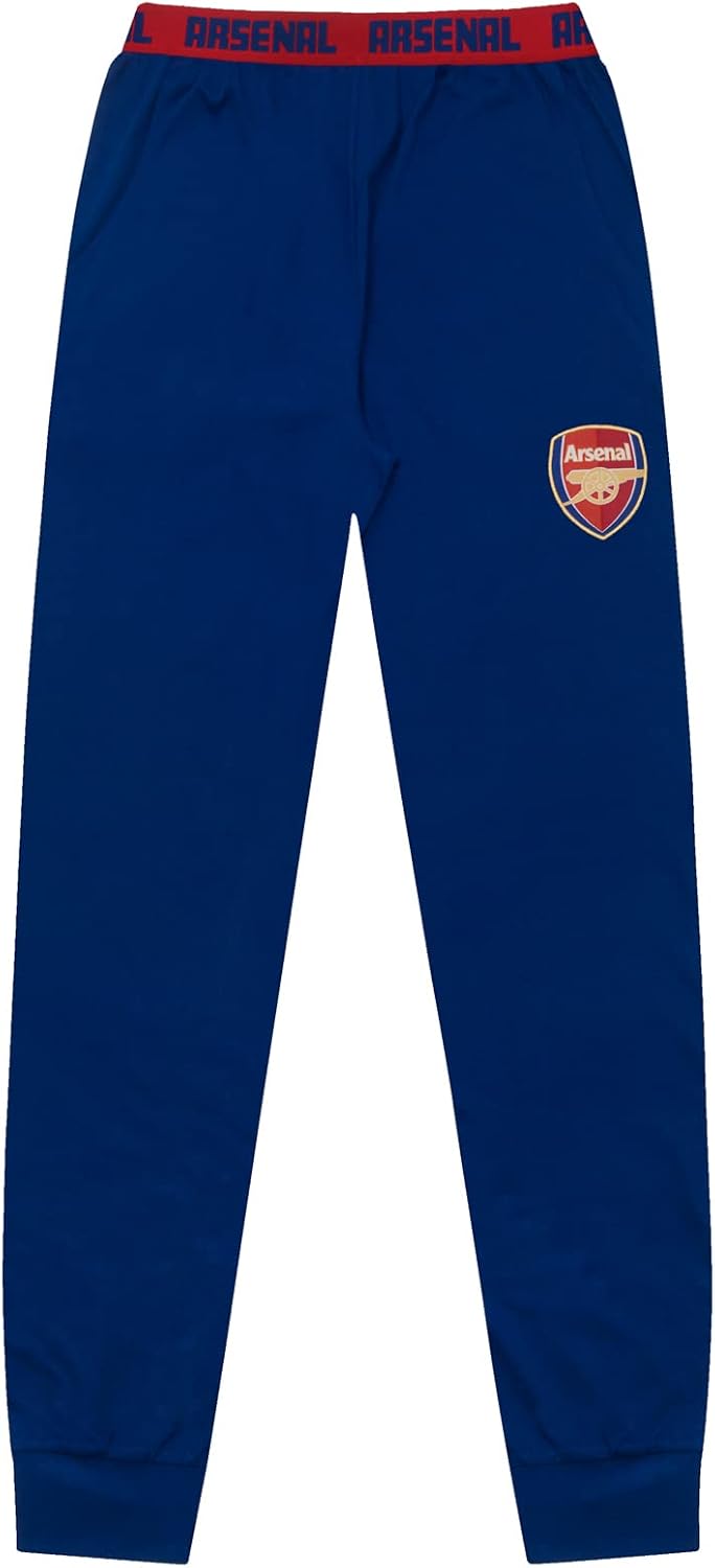 Arsenal FC Official Soccer Gift Mens Premium Long Pajamas Set
