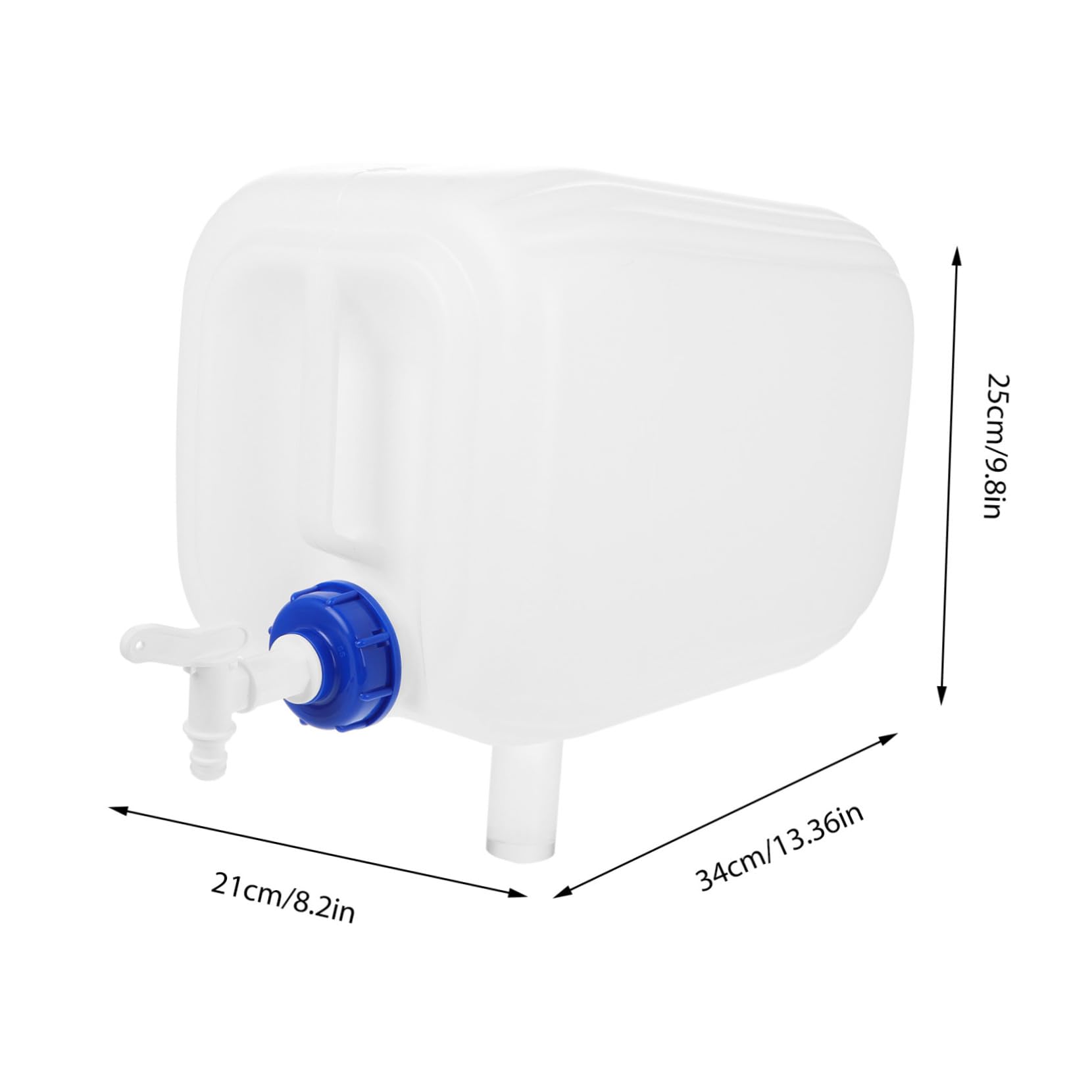 ibasenice Tanica per Acqua da Campeggio 20l, Hdpe Bianco, con Beccuccio e Design Portatile, Resistente alle Rotture per Viaggi Outdoor e Rifornimento Auto