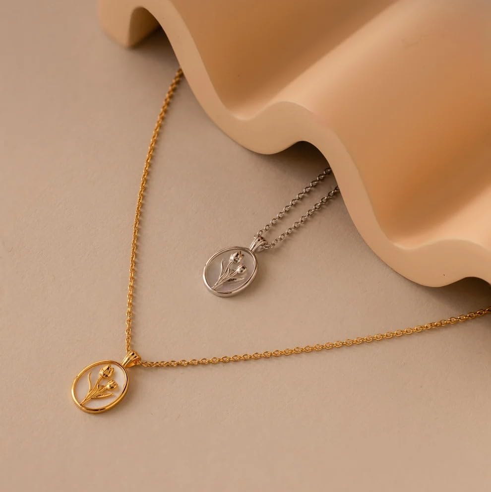 Image of 18k Gold Plated Vintage Dainty Pink Gemstone Bow Pendant Necklace Women Court Style Oval Cut Zircon Necklace