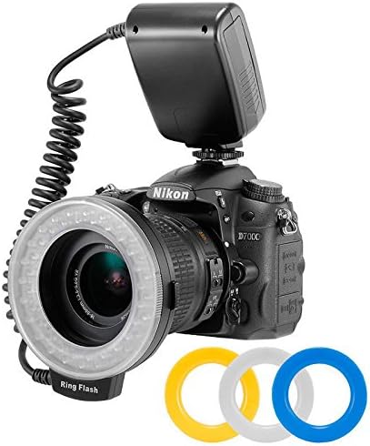 RF550D Macro LED Ring Flash Light for Nikon Canon Olympus DSLR Camera 5DMK3 1DX