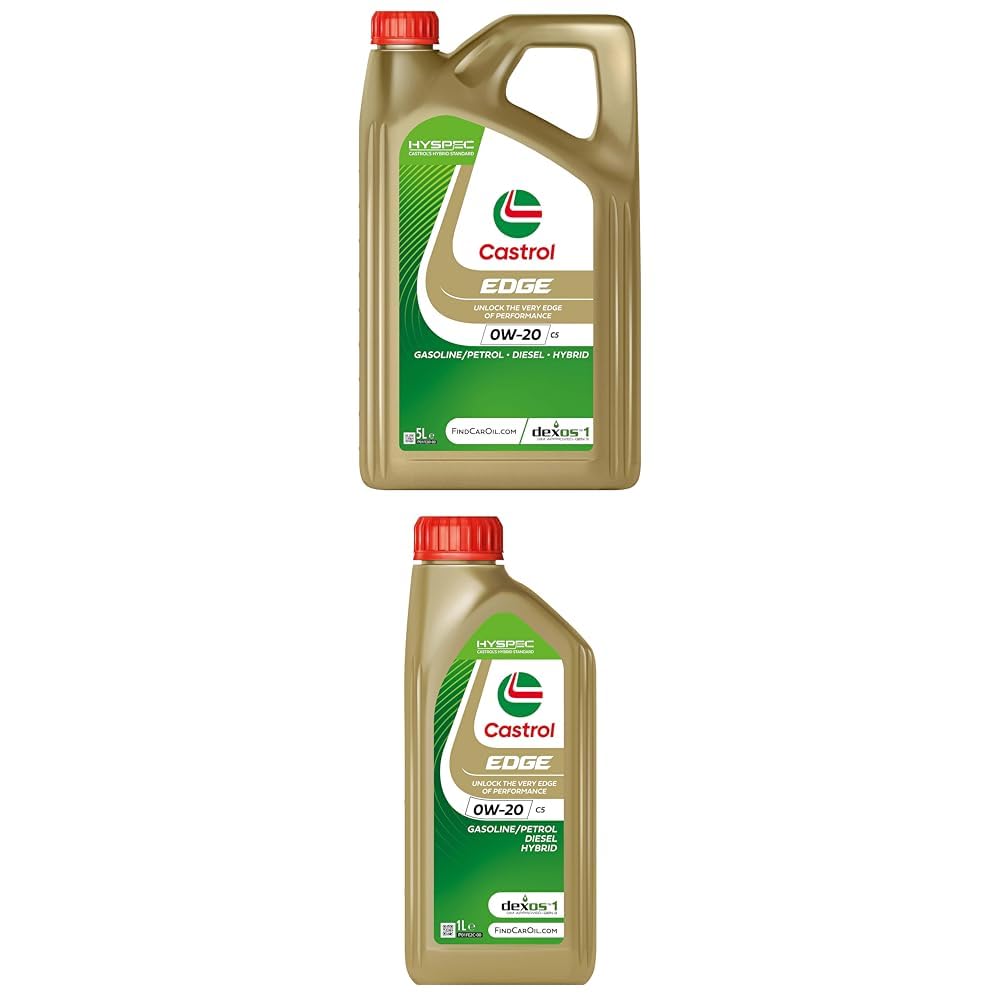 Castrol Bundle | Castrol EDGE 0W-20 C5 Motoröl, 5L + 1L