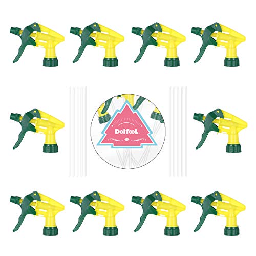 Doitool, 10 peças, gatilho de garrafa de pulverização, peça de reposição para bocais de pulverização