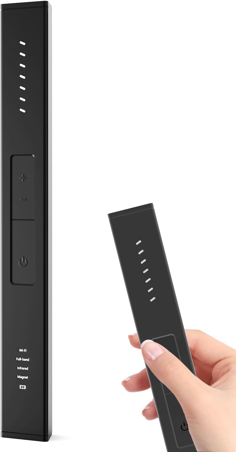 Hidden Digicam Detectors, Upgraded Bug Detector, GPS System Finder, Wi-fi Sign Scanner, 6 Modes Hidden Digicam Detector for Journey, House, Toilet, Workplace, Automobile, Black