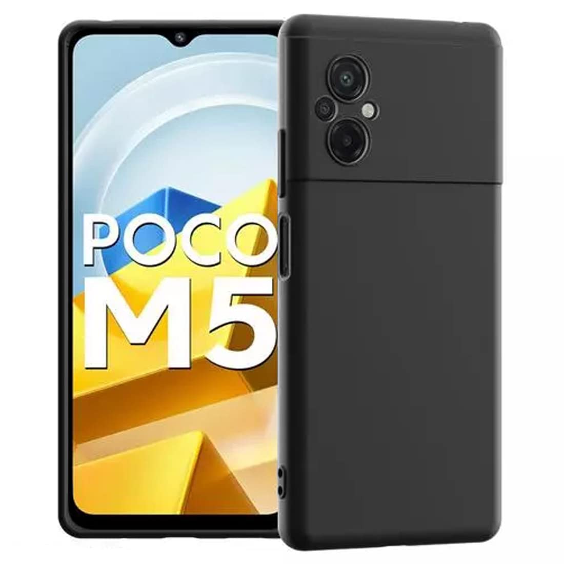 Casotec Back Cover for Poco M5 4G | Full Camera Protection | Liquid Silicon Case | Flexible Bumper Case for Poco M5 4G (Black) (B0BMLZBHH8) Amazon Price History, Amazon Price Tracker