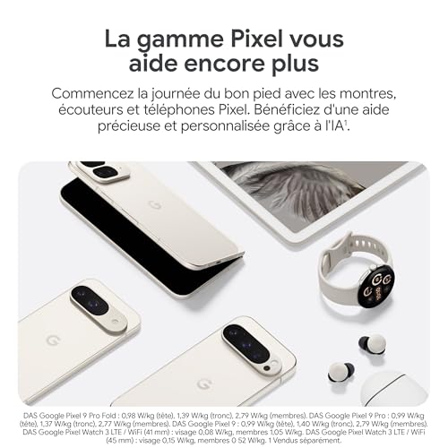 Google Pixel 9 Pro Fold – Smartphone Android débloqué avec Gemini – Triple Appareil Photo arrière avancé – Écran Pliable – Vidéo en Mode Mains Libres – Noir Volcanique, 256GB
