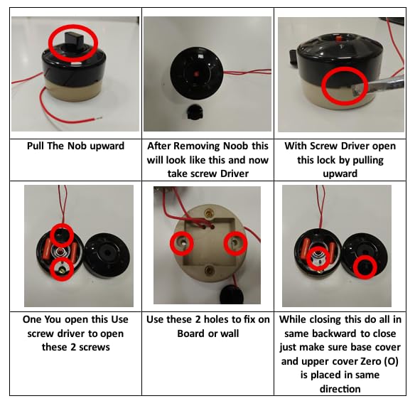 Image of Kalki Vintage Round Fan Regulator 4-Step Bakelite Body 250V AC (10)