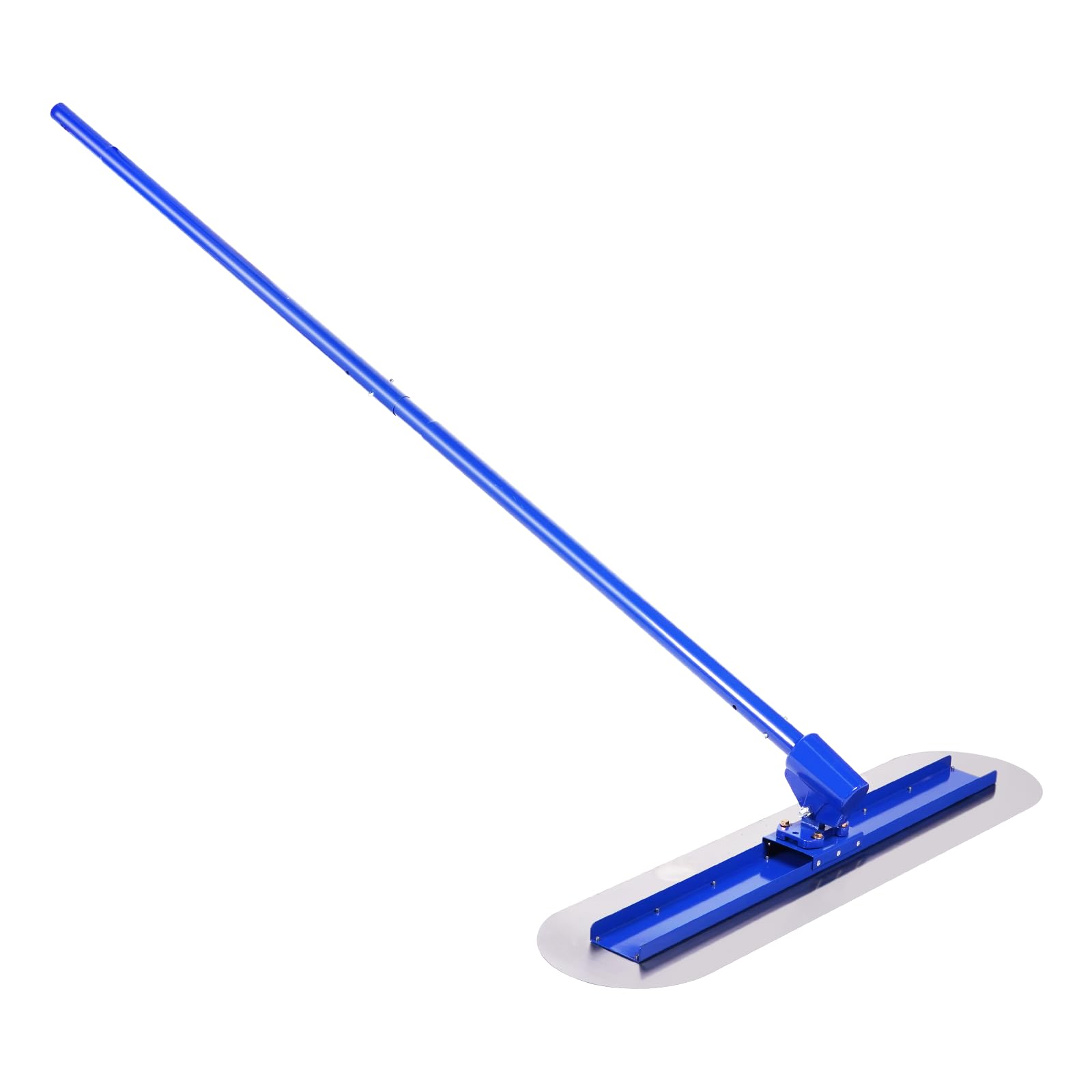 Rascador de hormigón Bull Float de 120 x 30 cm, de acero inoxidable – Mangos ajustables de 4 x 1,15 m, herramienta profesional para el acabado de cemento en pavimentos, suelos y losas – Kit completo c