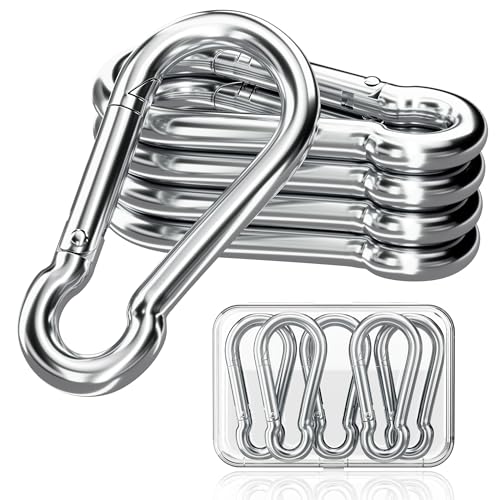sprookber 316 Stainless Steel Carabiner Clip, 2 Inch Marine Grade