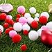 Sumind 300 Pcs Valentines Pom Poms Mini Craft Pom Poms Assorted Pom Poms Red White Pink Fluffy Pom Balls Small Craft Pompoms for Valentine s Day DIY Home Party Decorations, 3 Sizes 3 Colors