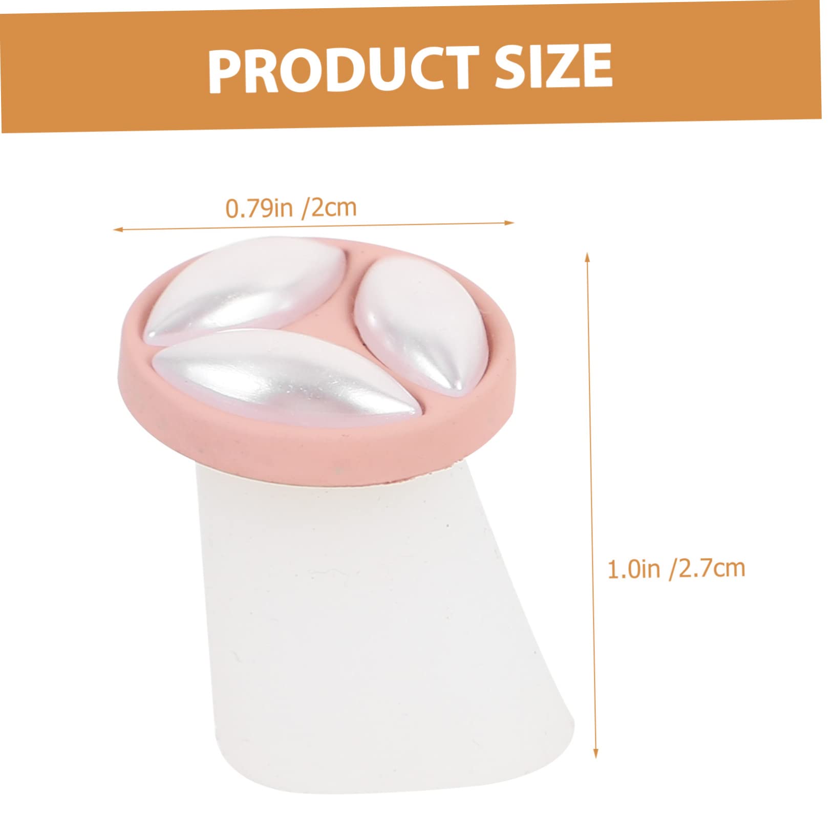 CLISPEED 8Pcs Silicone Toe Separators Decorative Nail Art Spacers for Pedicures Comfortable and Flexible Toe Dividers for Home and Salon Use Nail Supplies for DIY