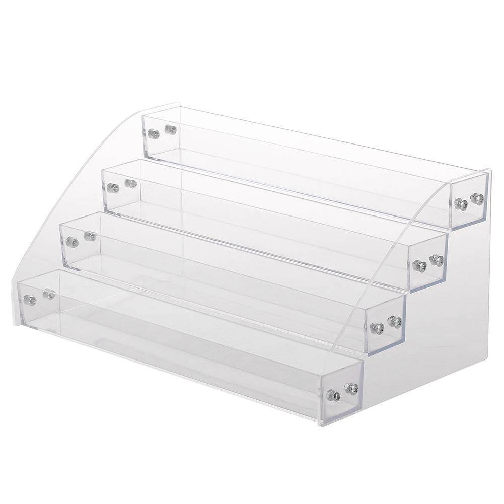 Nail Polish Organiser, Lipstick Nail Polish Rack, Stand Organiser, Clear Makeup Display Stand, Transparent Box for Storing Make-Up, Lipstick and Cosmetics (#3 (4 Floor))