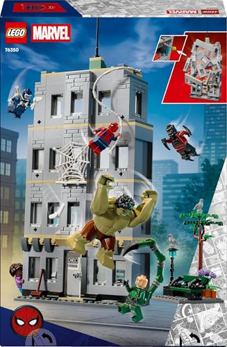 | Marvel Scontro Epico: Spider-Man vs. Hulk - Giocattolo Interattivo da Supereroi con Ufficio a 4 Piani - Lego - Immagine 9