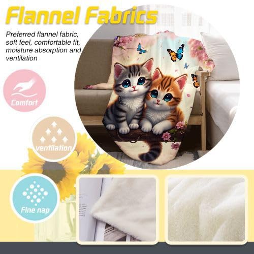 Plaid Polaire 240x260 Adulte Imprimé Chat Coloré, Plaid Couverture Polaire en Microfibre, Jeté de Canapé pour Adultes et Enfants Rester Chaud en Hiver