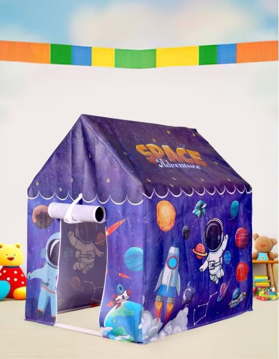 Image of Space Playhouse Tent for Kids, Play Tent for Girls and Boys, Indian Play Tent for Kids (Without LED Light)