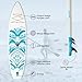 Inflatable Paddle Board,Stand Up Paddle Board Set, Extra Wide SUP Board with Removable Fin, Floating Paddle, Hand Pump, Waterproof Phone Pouch,Traveling Board