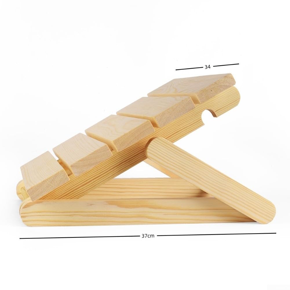 Oreiller repose-tête ergonomique en bois pour hammam spa sauna
