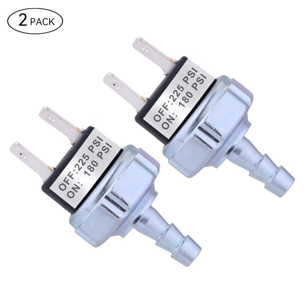 Air Compressor Pressure Switch 180-225PSI Pressure Controller fit for Dewalt D55146 Type 8 4.5 Gallon D55168 D55167 - AB-9063290