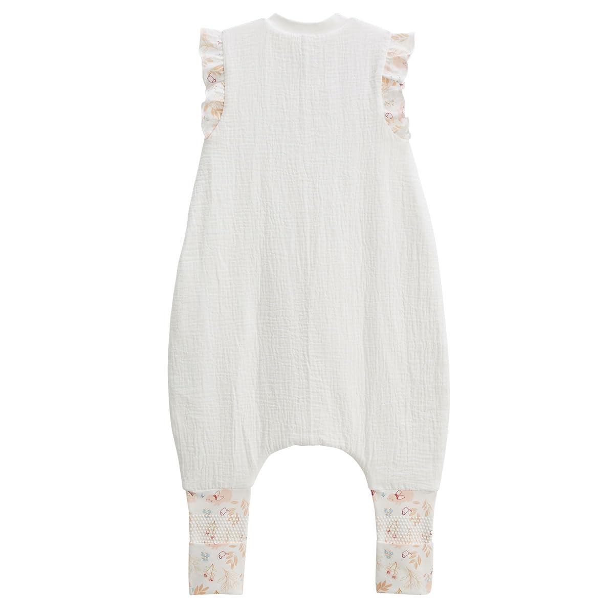 Petit Béguin - Turbulette TOG 0,5 en gaze de coton avec pieds retroussables Praline