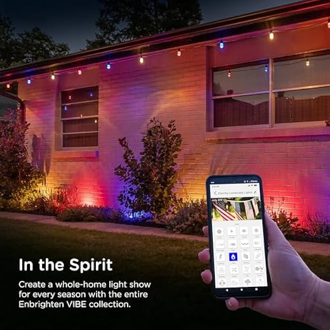 Enbrighten Vibe Eternity Landscape Lights 16.5ft 4 RGBWIC Pathway Lights