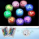 ✅【PRAKTIKABILITÄT】Wasserdichte LED unterwasser licht gilt für die Hochzeit, Party, Bühne, Halloween, Disco, Einkaufszentren, Juweliergeschäfte, Showrooms, Schaufenster, Schrank, Museen, Geschäfte, Aquarium Leuchte, Fisch Tank Licht, Familie Glühbirnen und andere Gelegentlich.