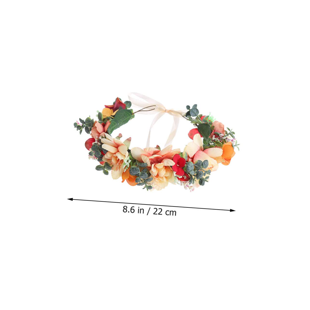 FRCOLOR 2piezas Diadema De Flores Para Novia y Tocado Floral Para Bodas y Fotografía Adorno De Cabello Elegante y Reutilizable