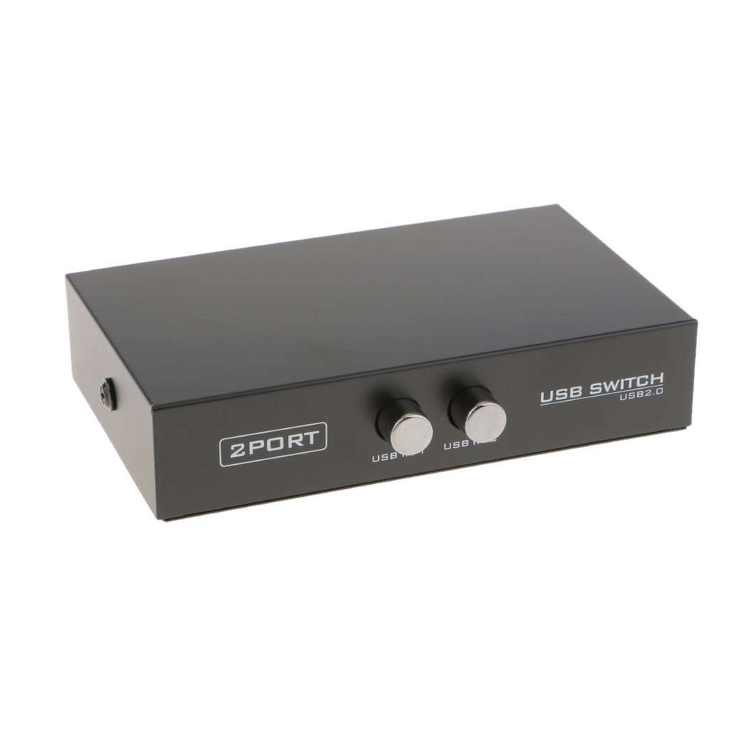2 Port USB 2.0 Printer/Scanner Sharing Switch, Push Button Actuator, ON-OFF Operation, Black-image-27