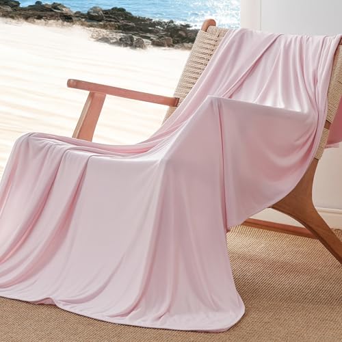 Bedsure Pink Cooling Blanket for Hot Sleepers - Summer Cold