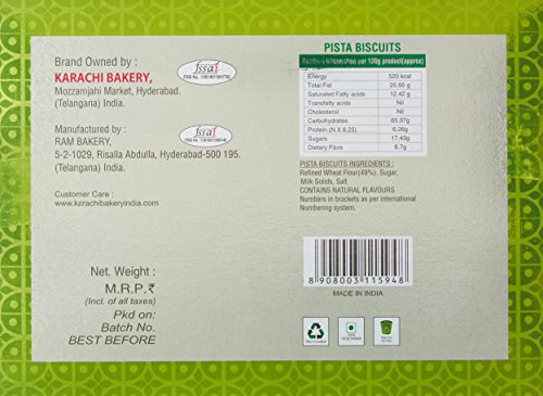 Image of Karachi Bakery Osmania Biscuits, 400g & Karachi Bakery Biscuits - Green Pista, 400g