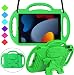 MENZO Kids Case for New iPad 10.2" 7th Generation 2019, Light Weight Shockproof Shoulder Strap Handle Stand Case for New iPad 10.2-Inch 2019 Released (Latest Model) - Green